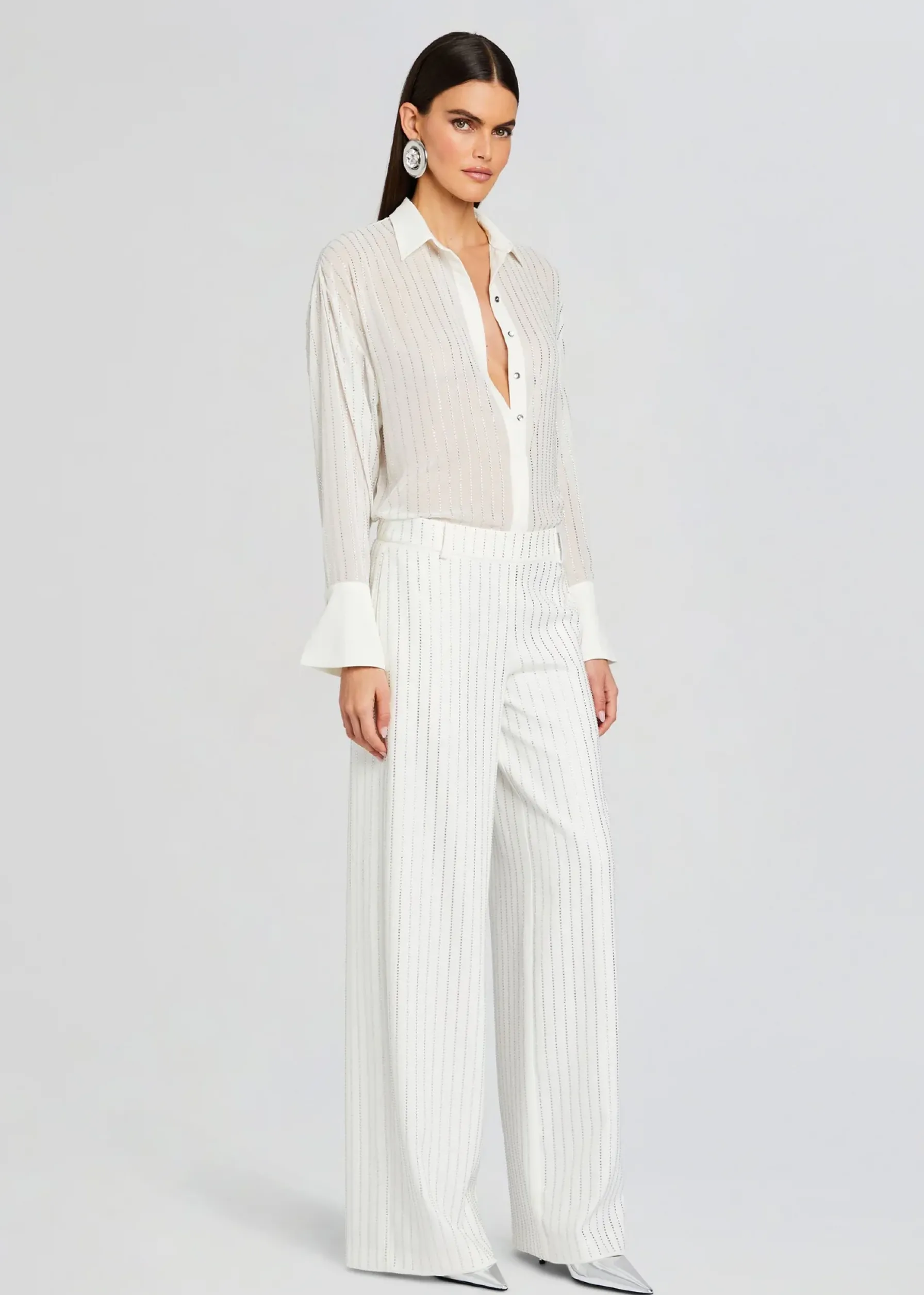 Retrofete Kennedy Embellished Top White Hot