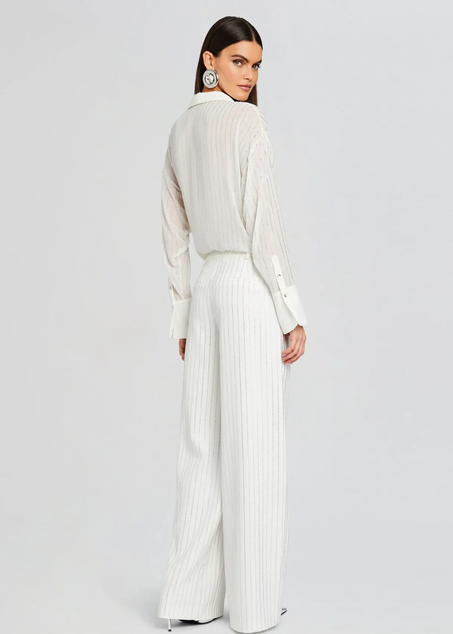 Retrofete Kennedy Embellished Top White Sale