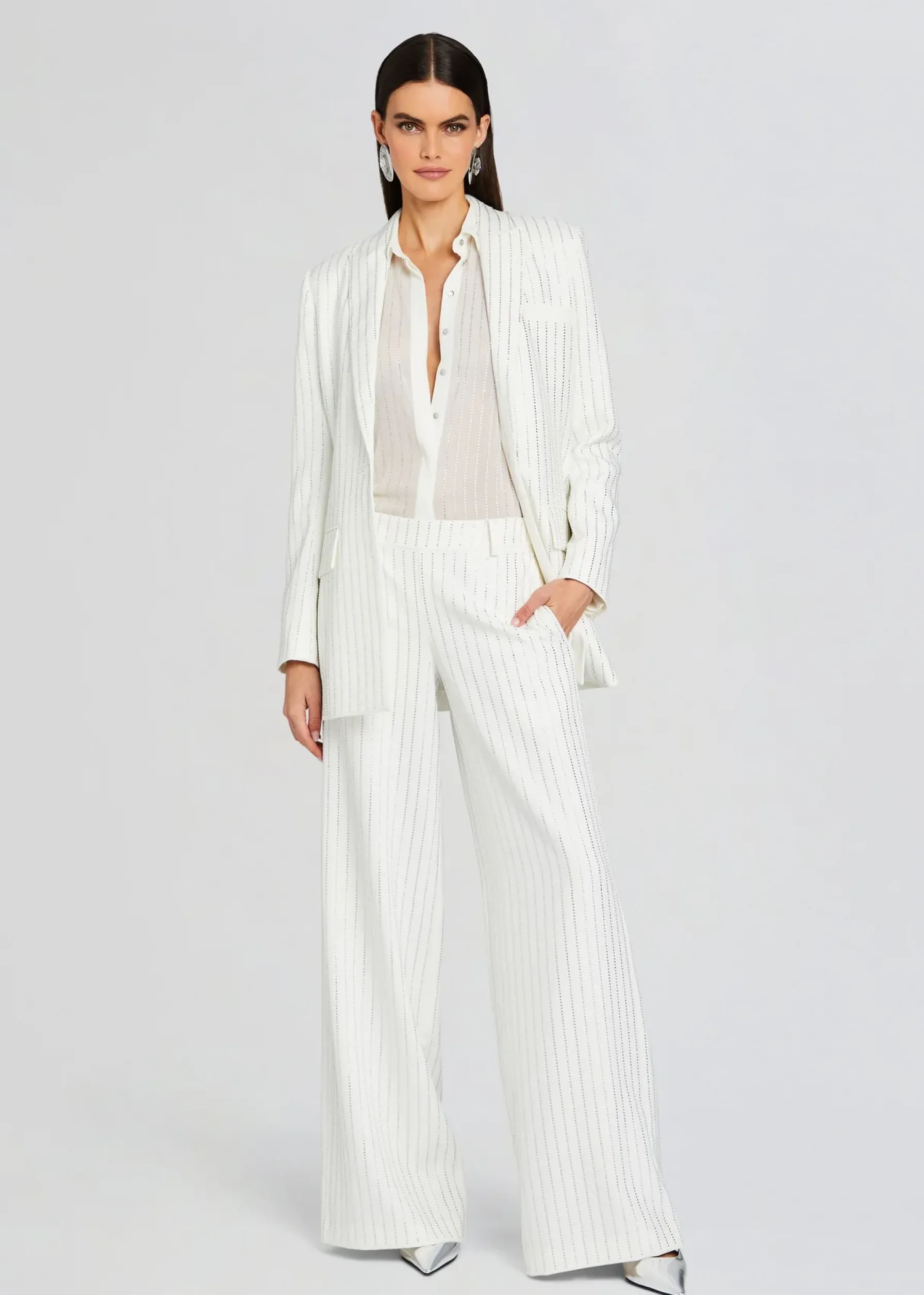 Retrofete Kennedy Embellished Top White Sale