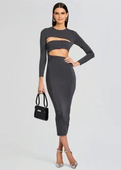 Retrofete Kepla Dress Pewter Cheap
