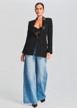 Retrofete Kristin Blazer Black New