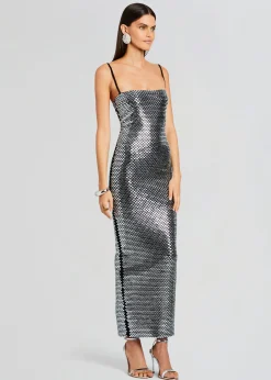 Retrofete Kyree Embellished Knit Dress Black Cheap