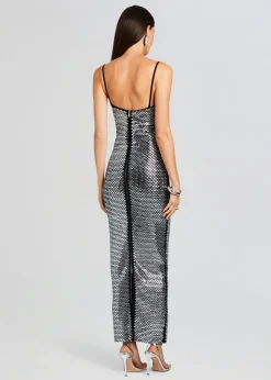 Retrofete Kyree Embellished Knit Dress Black Best Sale