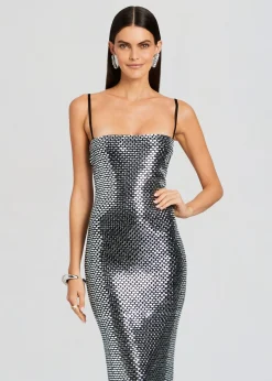 Retrofete Kyree Embellished Knit Dress Black Outlet