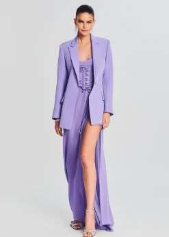 Retrofete Larissa Silk Corset Dress Dusty Lilac Sale