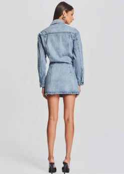 Retrofete Laura Denim Dress Tidal New