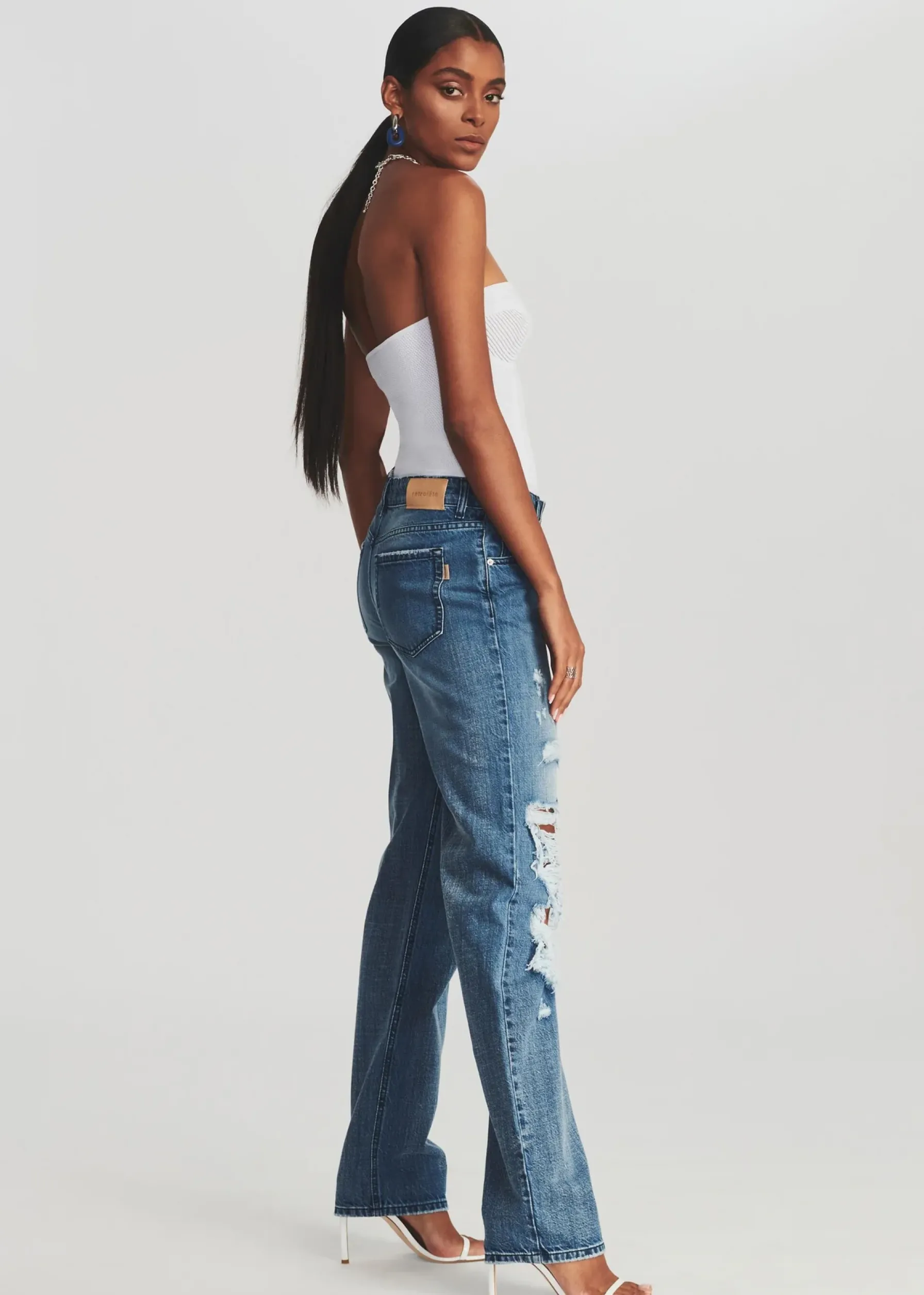 Retrofete Lena Bodysuit White Clearance