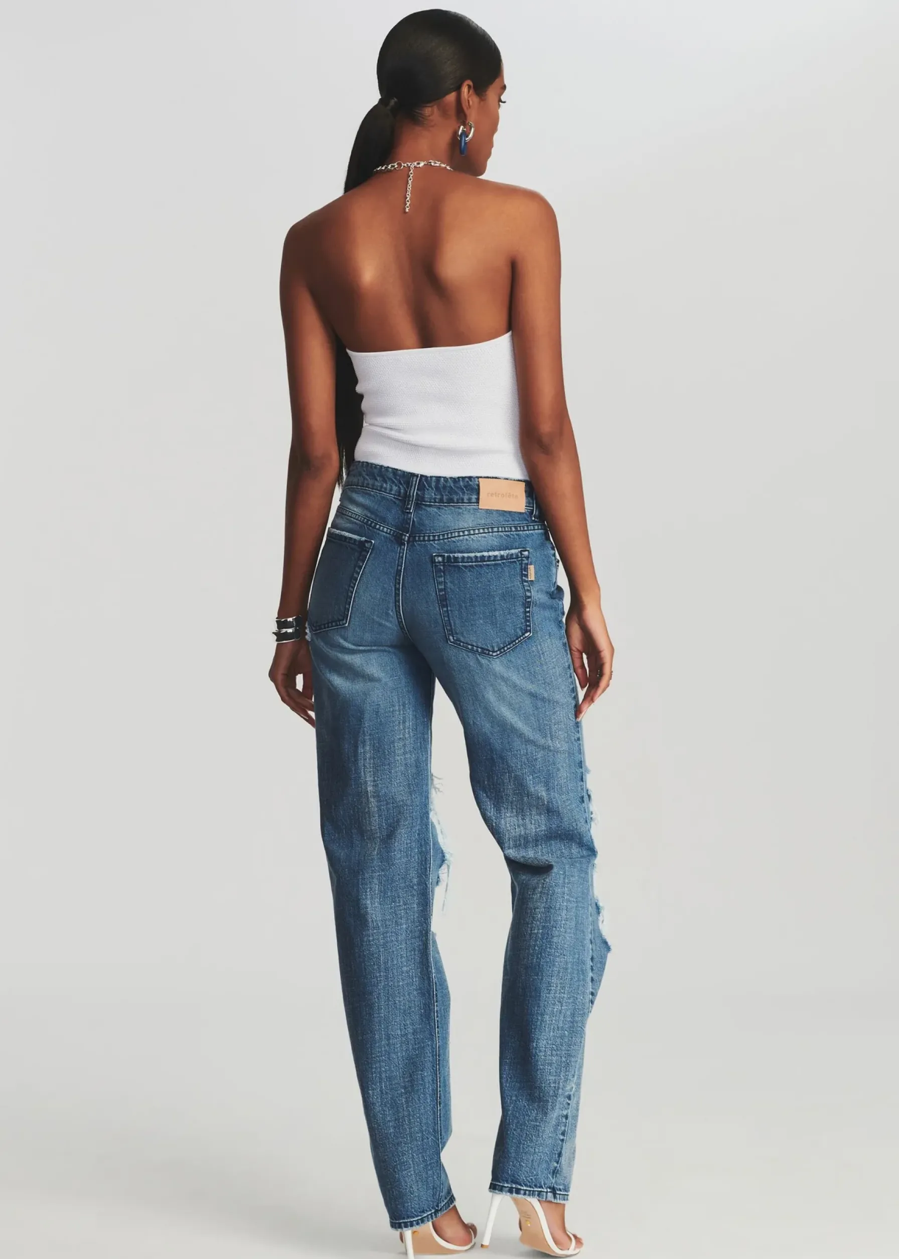 Retrofete Lena Bodysuit White Clearance