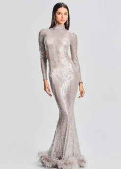 Retrofete Lenora Sequin Embellished Dress Satellite New