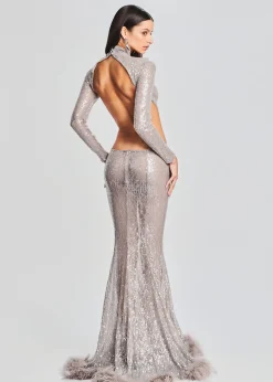 Retrofete Lenora Sequin Embellished Dress Satellite New