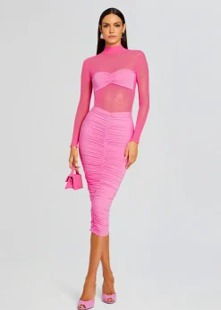 Retrofete Levina Dress Malibu Pink Clearance