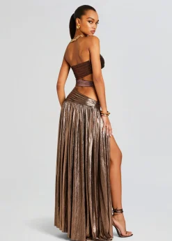 Retrofete Lia Dress Brown Ombre Cheap