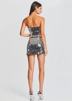 Retrofete Londyn Skirt Black/Silver Flash Sale