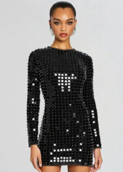 Retrofete Loreen Embellished Dress Black Best Sale
