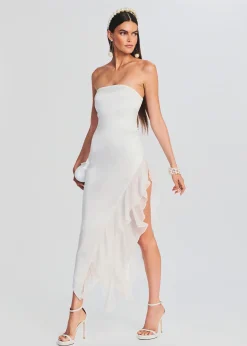 Retrofete Lorelai Dress White Clearance