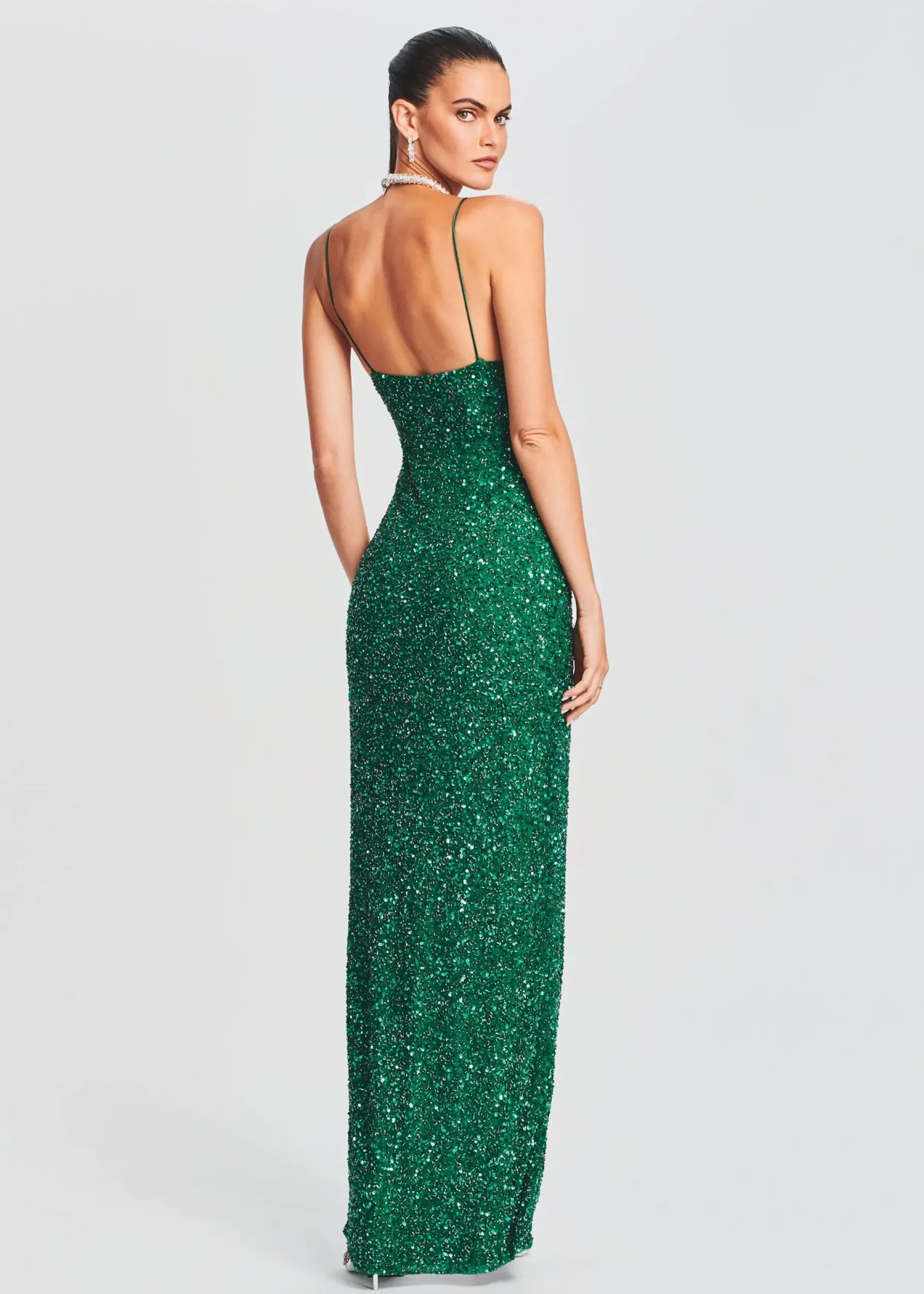 Retrofete Loretta Sequin Dress Emerald Store