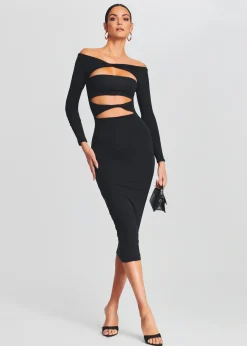 Retrofete Lotus Dress Black Best Sale