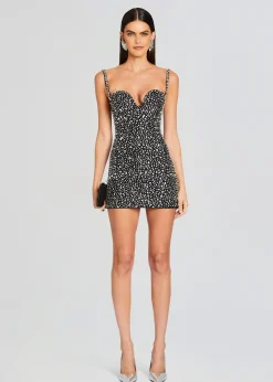 Retrofete Lucy Embellished Dress Black/Silver Discount