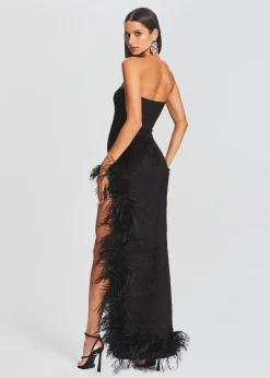 Retrofete Lula Feather Dress Black Online