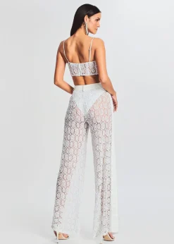 Retrofete Lulu Lace Pant White Best Sale