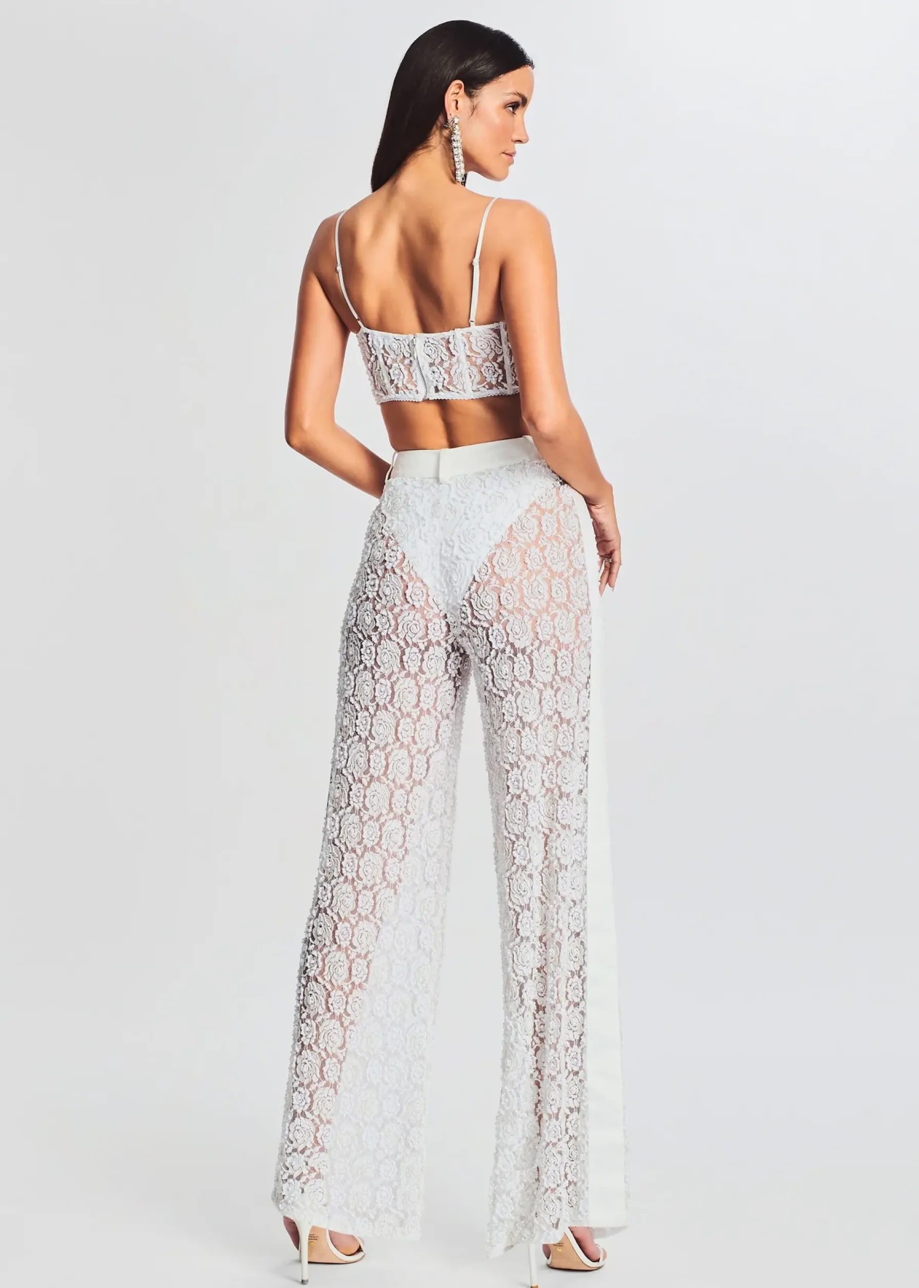 Retrofete Lulu Lace Pant White Best Sale