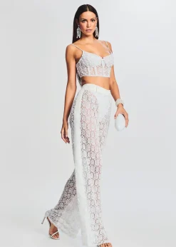 Retrofete Lulu Lace Pant White Best Sale