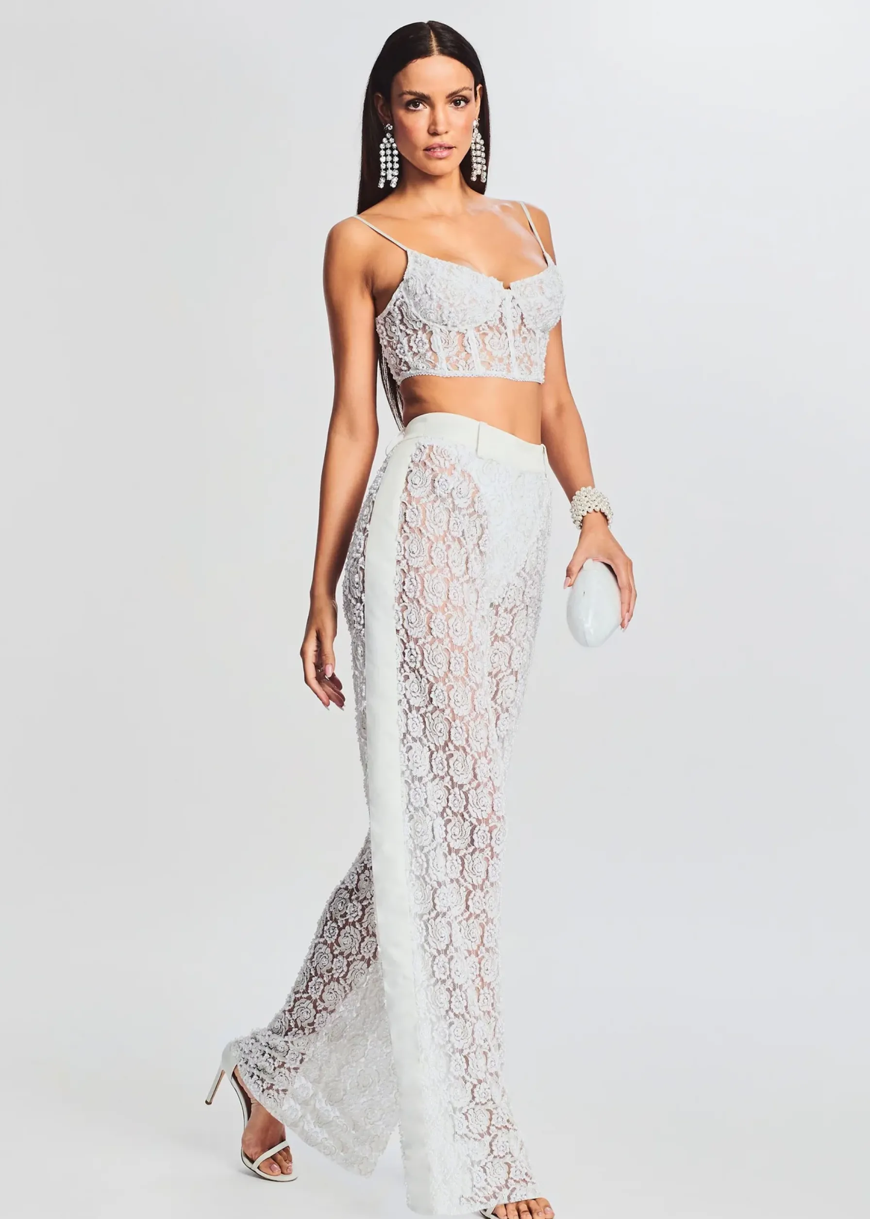 Retrofete Lulu Lace Pant White Best Sale