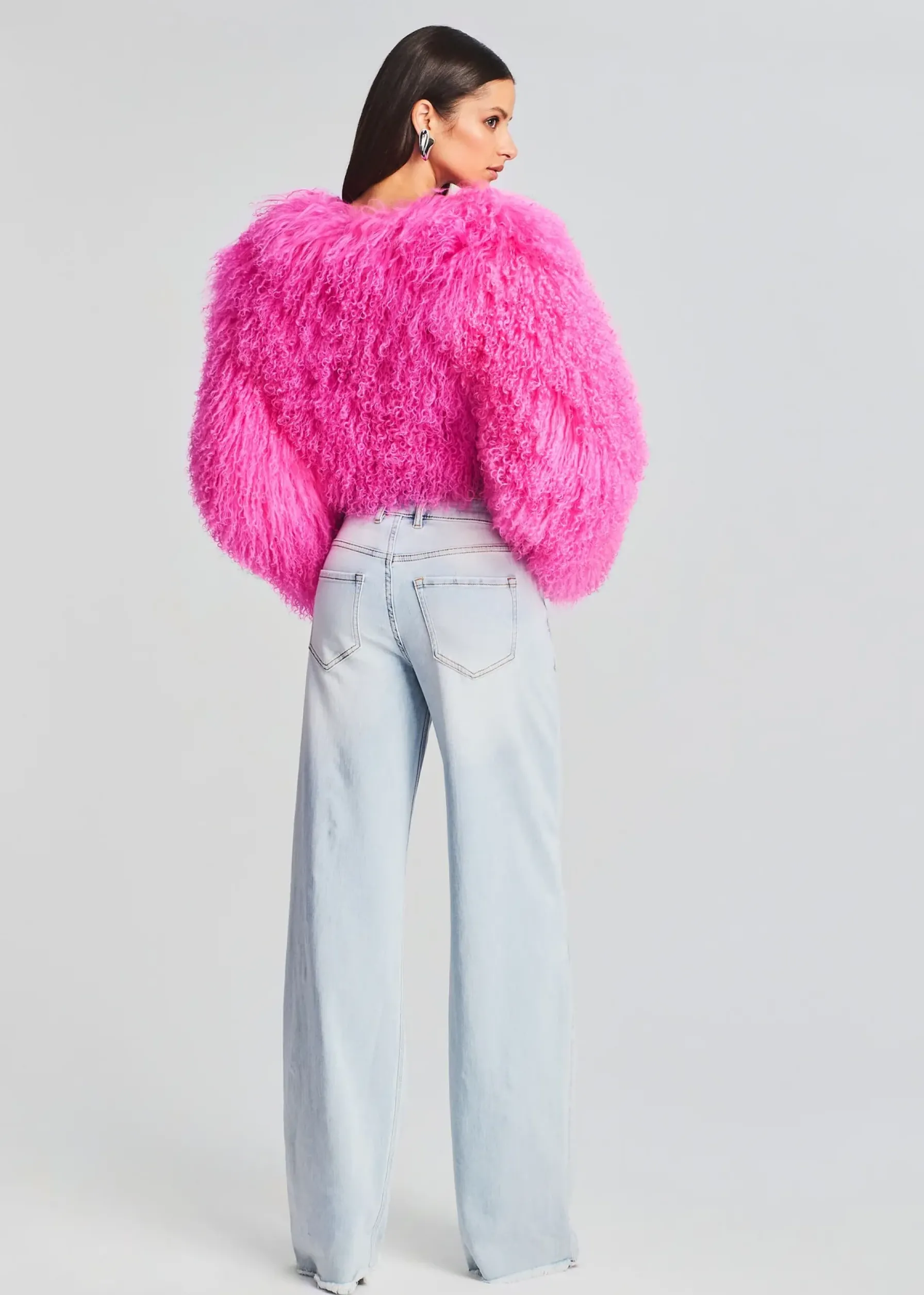 Retrofete Luxe Fur Jacket Knockout Pink Cheap