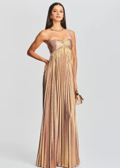 Retrofete Lyanna Dress Purple/Gold Cheap