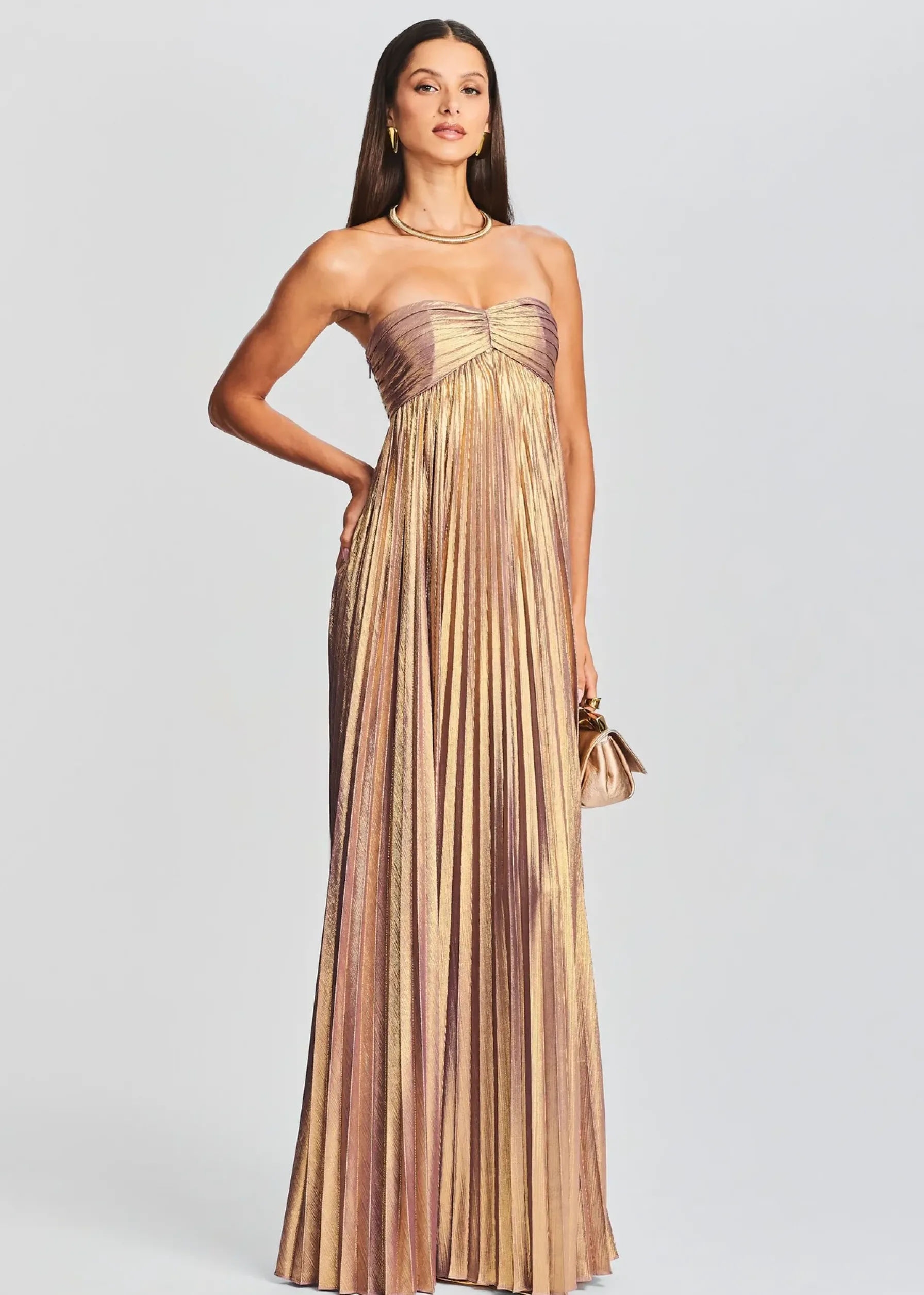 Retrofete Lyanna Dress Purple/Gold Cheap