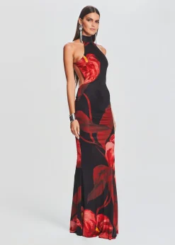 Retrofete Mabel Dress Red Anthurium Hot