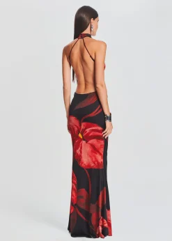 Retrofete Mabel Dress Red Anthurium Hot