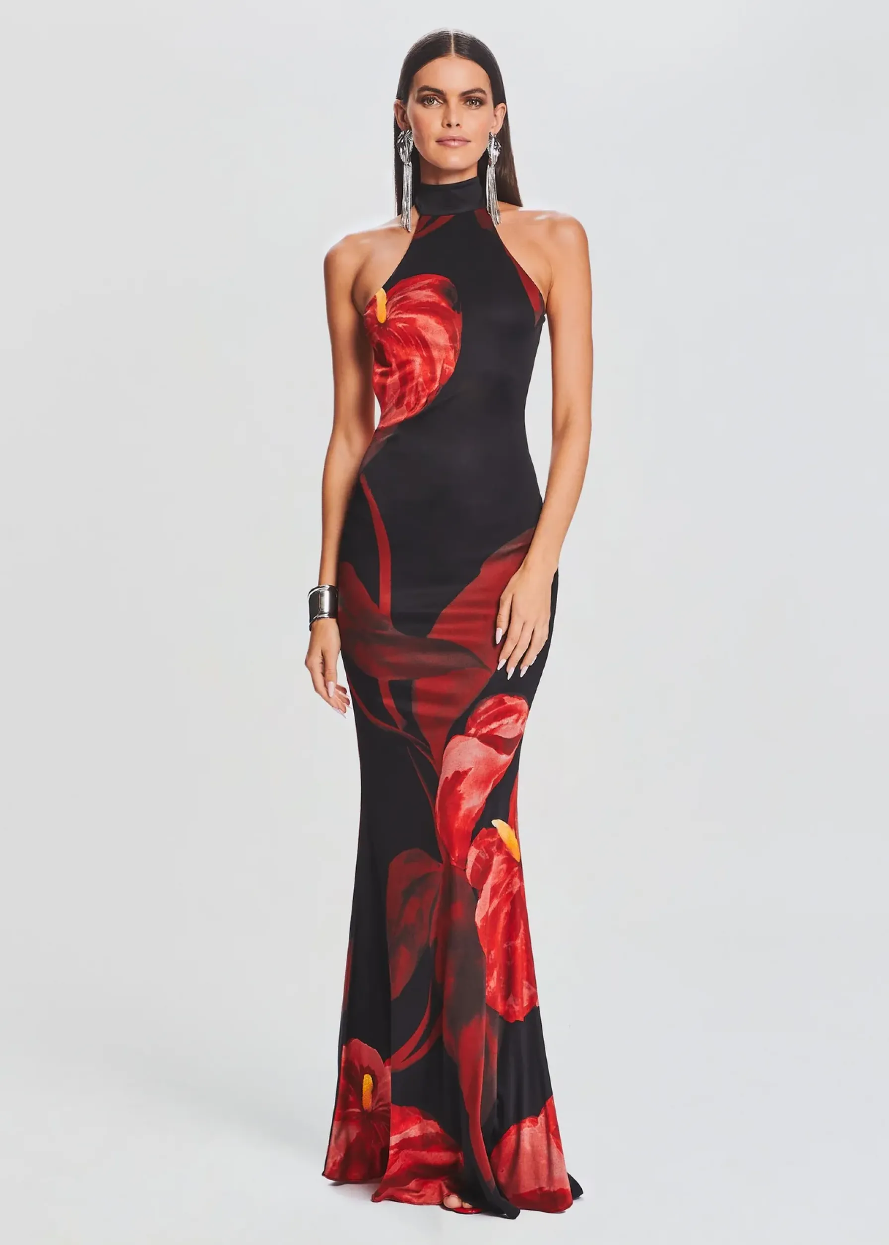 Retrofete Mabel Dress Red Anthurium Discount