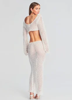 Retrofete Magen Knitted Skirt White Best Sale