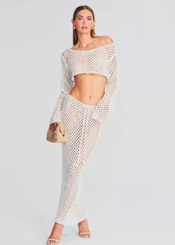Retrofete Magen Knitted Skirt White Best Sale