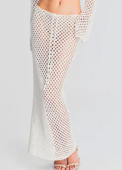 Retrofete Magen Knitted Skirt White Flash Sale