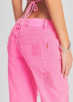 Retrofete Maggie Low Rise Jean Neon Pink Best Sale