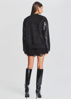 Retrofete Malcolm Bomber Jacket Black Hot