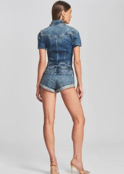 Retrofete Mallory Short Worn Vintage Blue Online