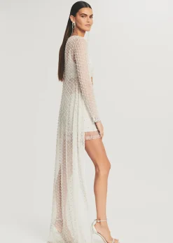Retrofete Marcel Beaded Duster White Best