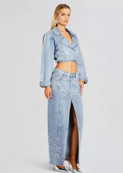 Retrofete Marcie Embellished Denim Jacket Tresca Best