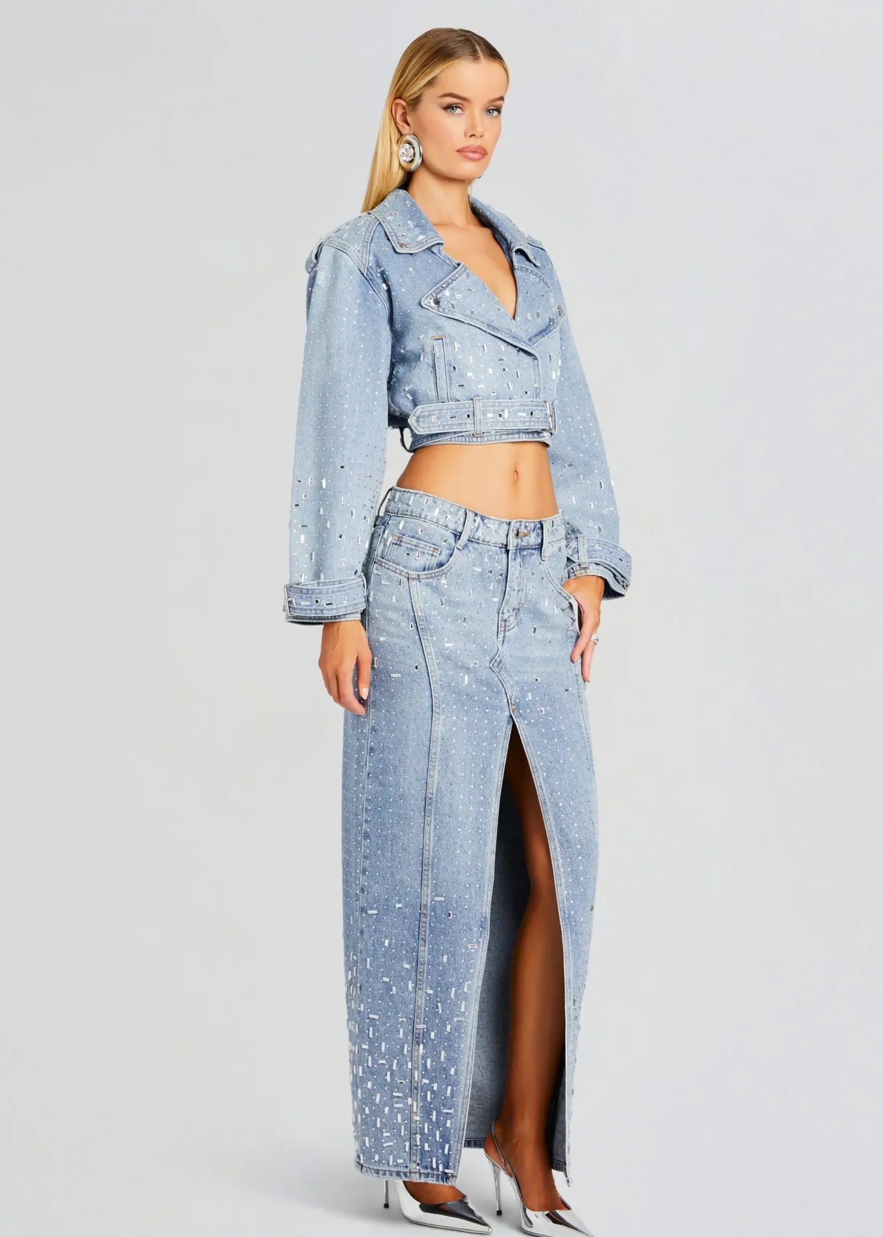 Retrofete Marcie Embellished Denim Jacket Tresca Best