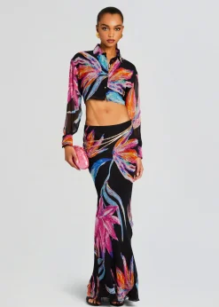 Retrofete Margo Maxi Skirt Black Discount