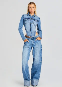 Retrofete Margot Cuffed Boyfriend Jean River Clearance