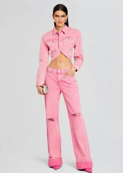 Retrofete Margot Cuffed Boyfriend Jean Malibu Pink Discount