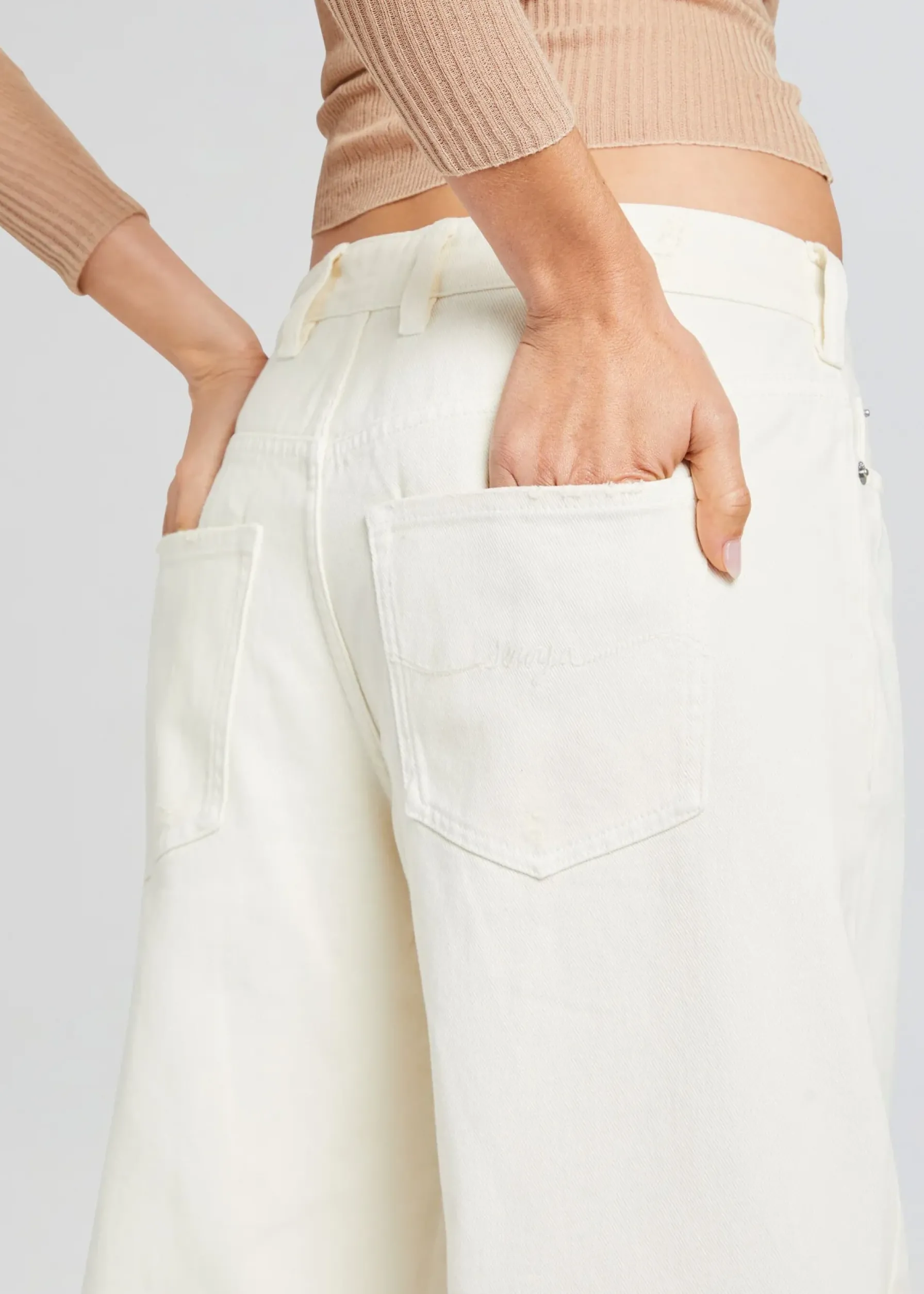 Retrofete Margot Cuffed Boyfriend Jean Off White Flash Sale