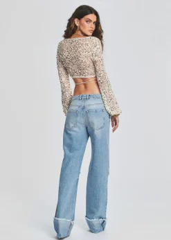 Retrofete Margot Cuffed Boyfriend Jean Coastline Discount