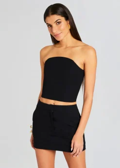 Retrofete Margot Mini Lined Skirt Black Outlet