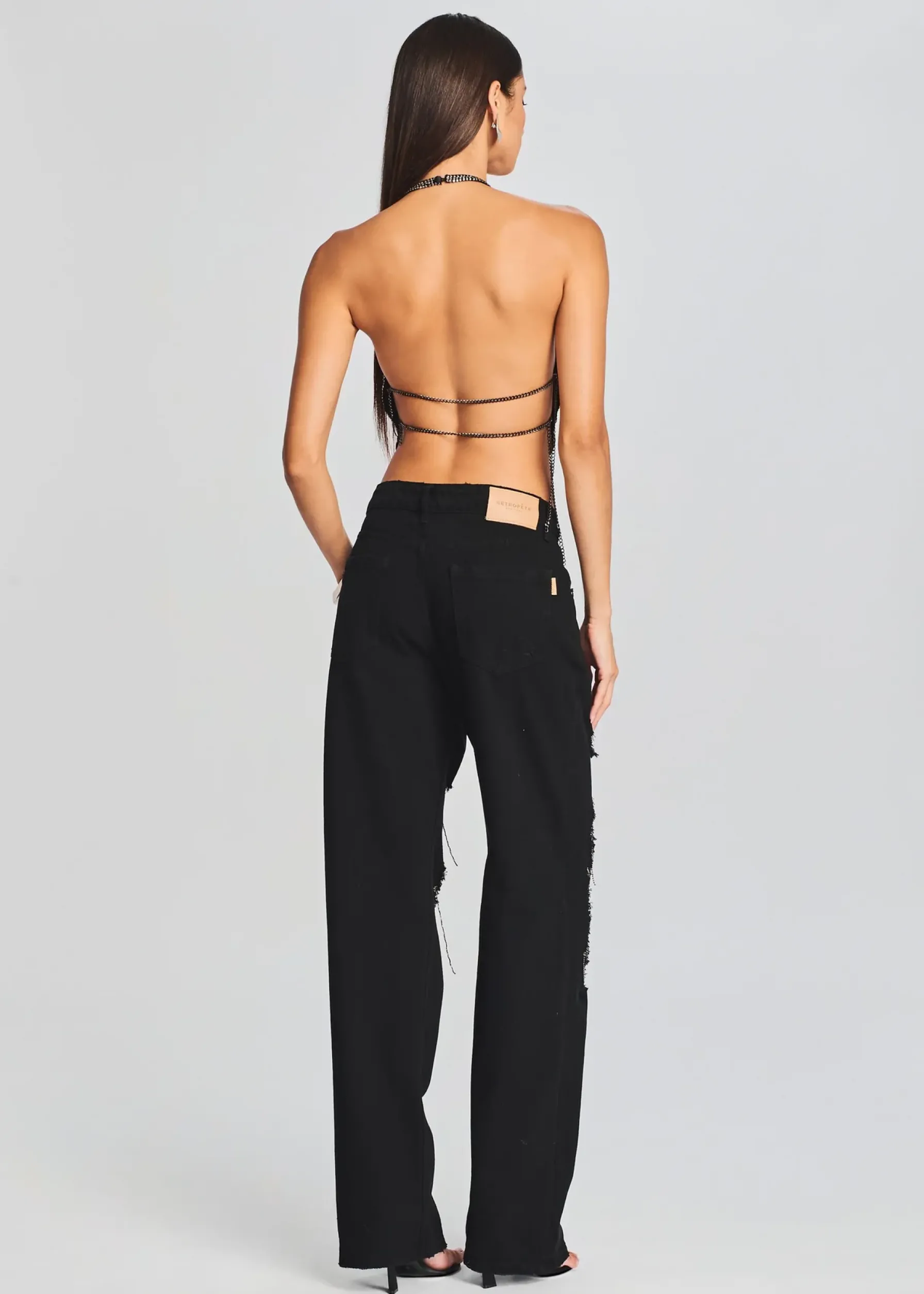 Retrofete Marlowe Jean Raven Black Flash Sale