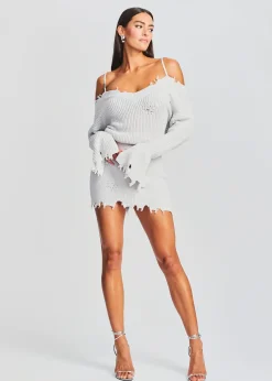 Retrofete Maude Sweater Dress Silver Outlet